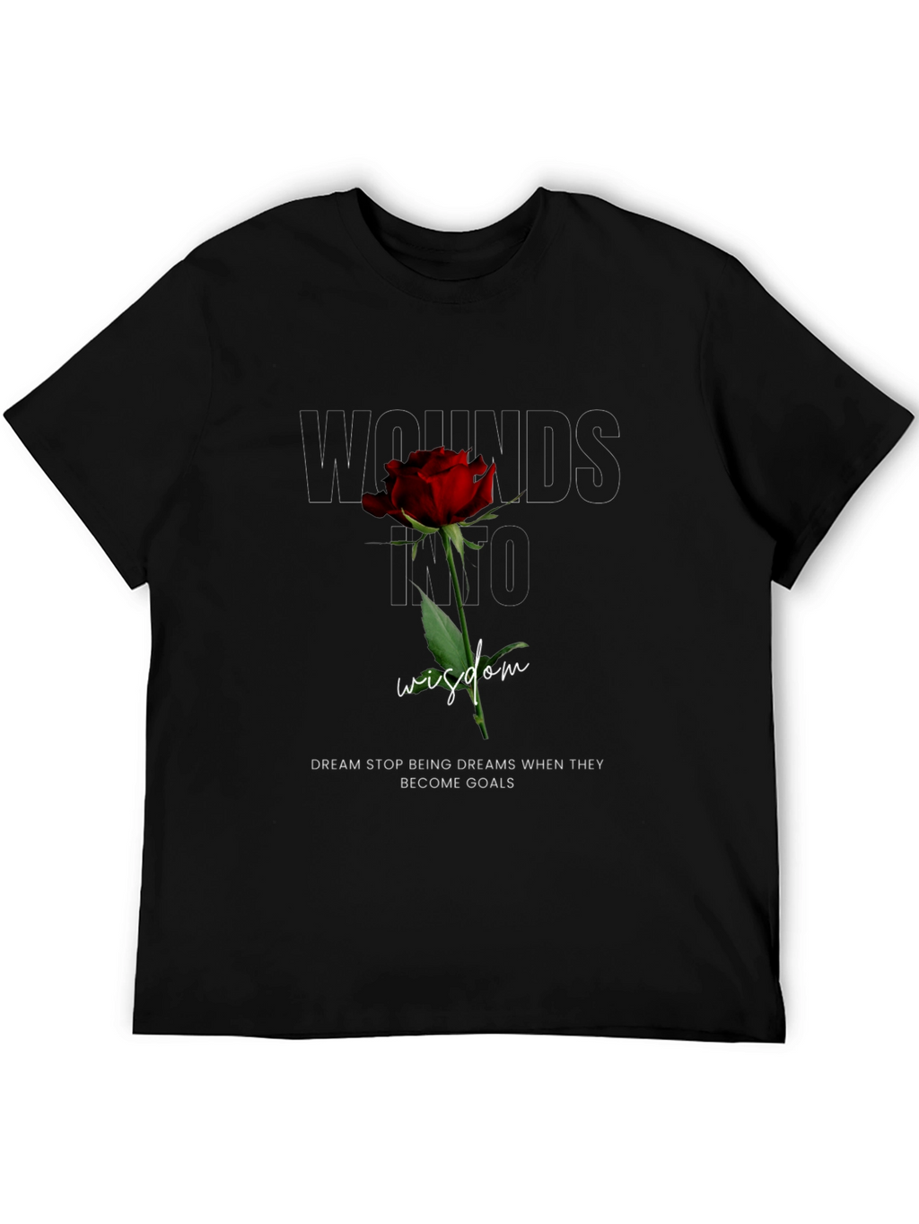 Wounds Into Wisdom Rose Graphic Tee