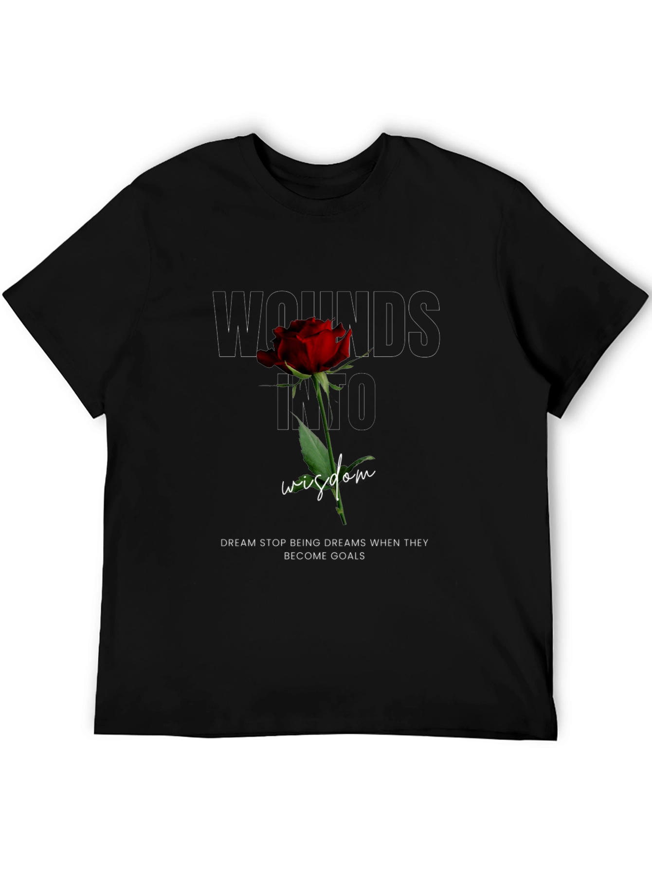 Wounds Into Wisdom Rose Graphic Tee