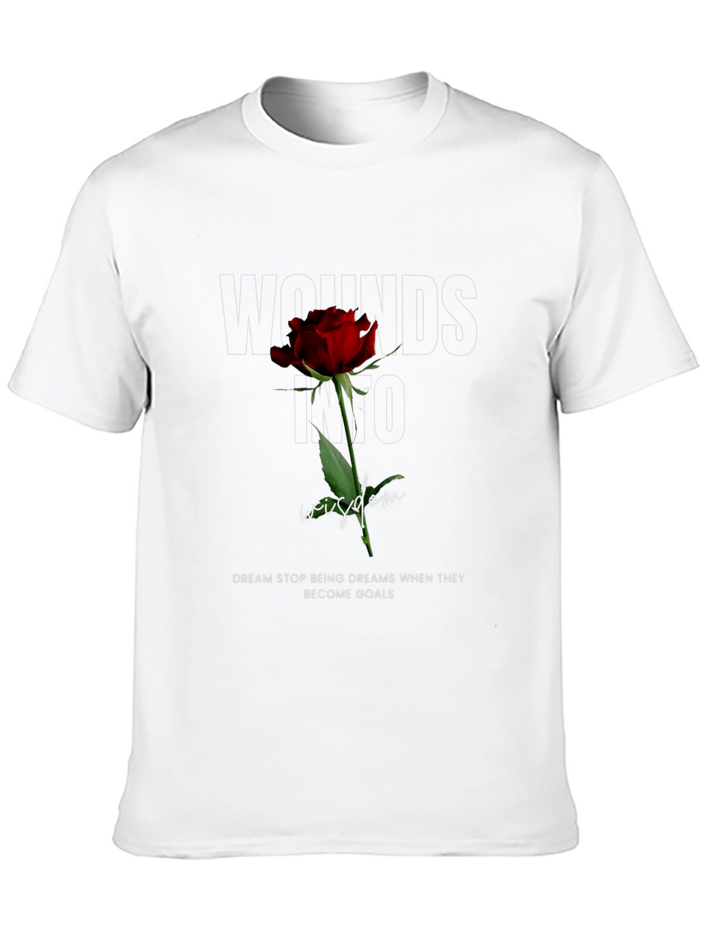 Wounds Into Wisdom Rose Graphic Tee