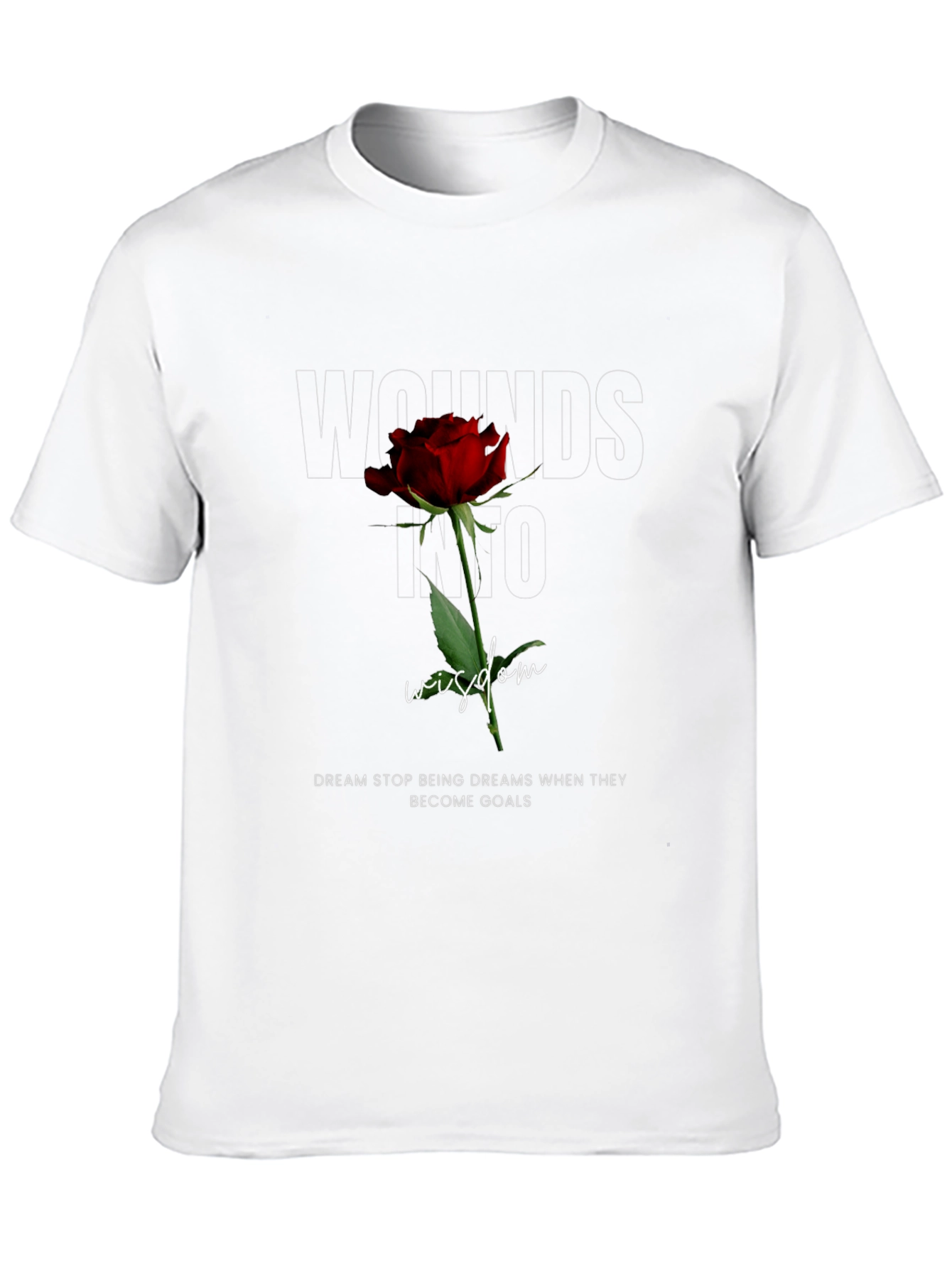 Wounds Into Wisdom Rose Graphic Tee