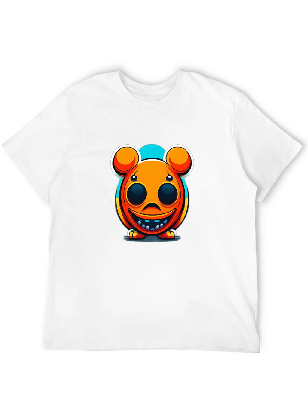 Cartoon Character Graphic Black T-Shirt