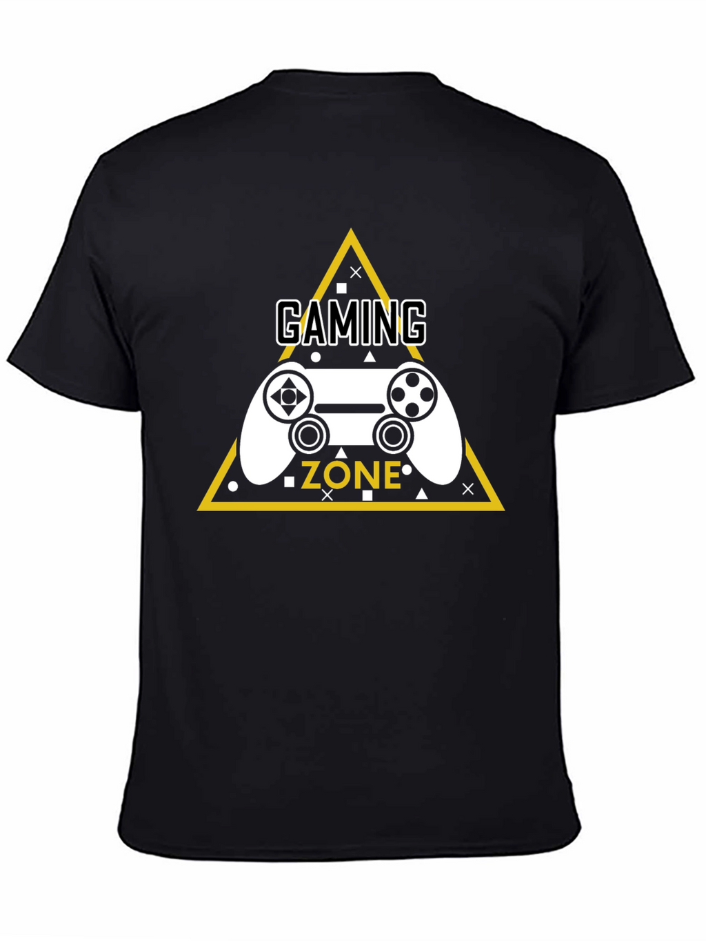 Gaming Zone Graphic Tee - Black Cotton T-Shirt