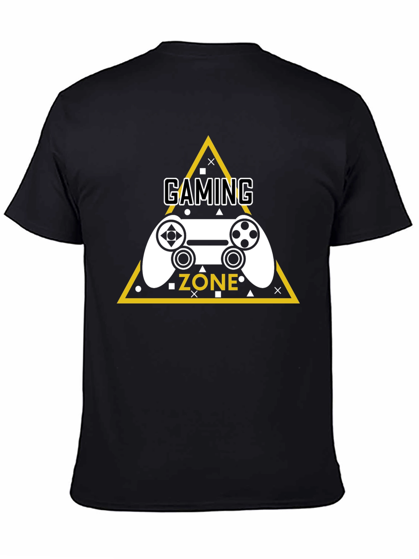 Gaming Zone Graphic Tee - Black Cotton T-Shirt