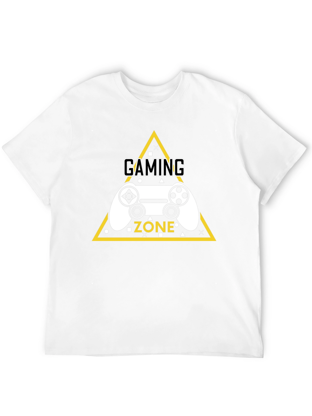 Gaming Zone Graphic Tee - Black Cotton T-Shirt