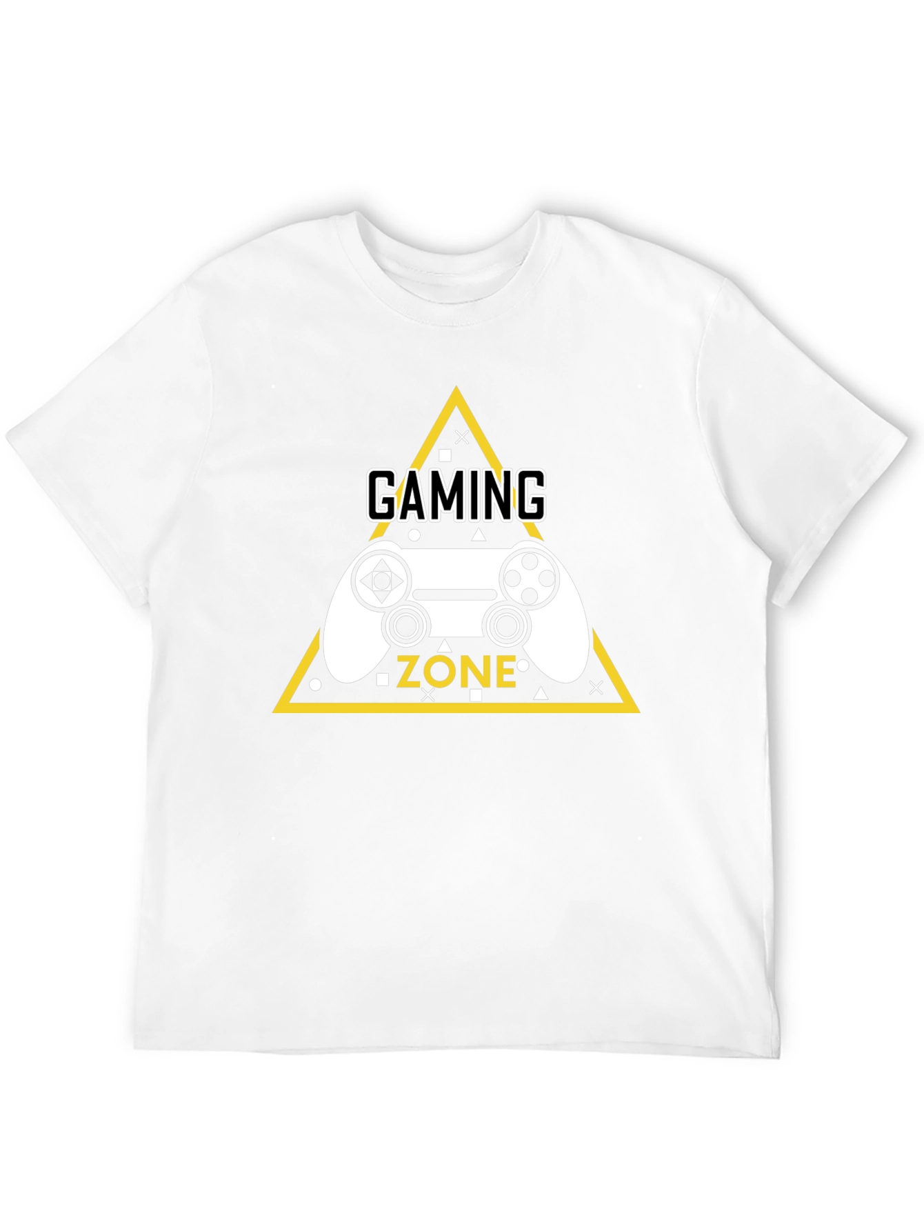 Gaming Zone Graphic Tee - Black Cotton T-Shirt