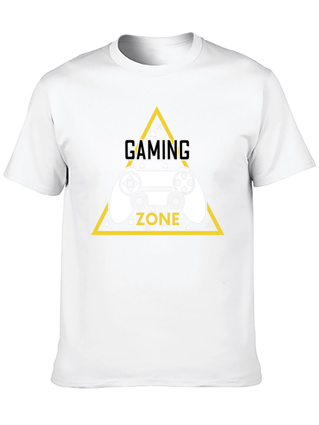 Gaming Zone Graphic Tee - Black Cotton T-Shirt