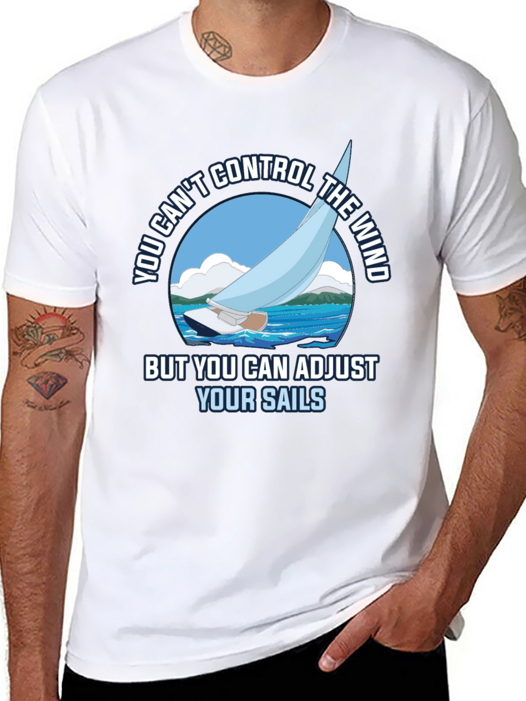 Sailing T-Shirt - Adjust Your Sails Graphic Tee