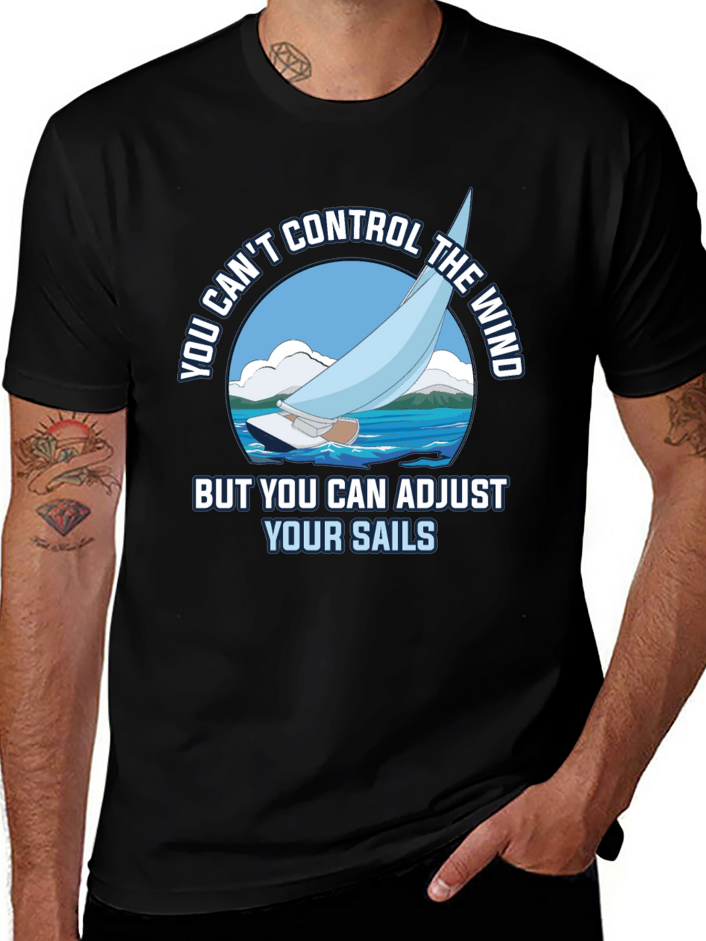 Sailing T-Shirt - Adjust Your Sails Graphic Tee