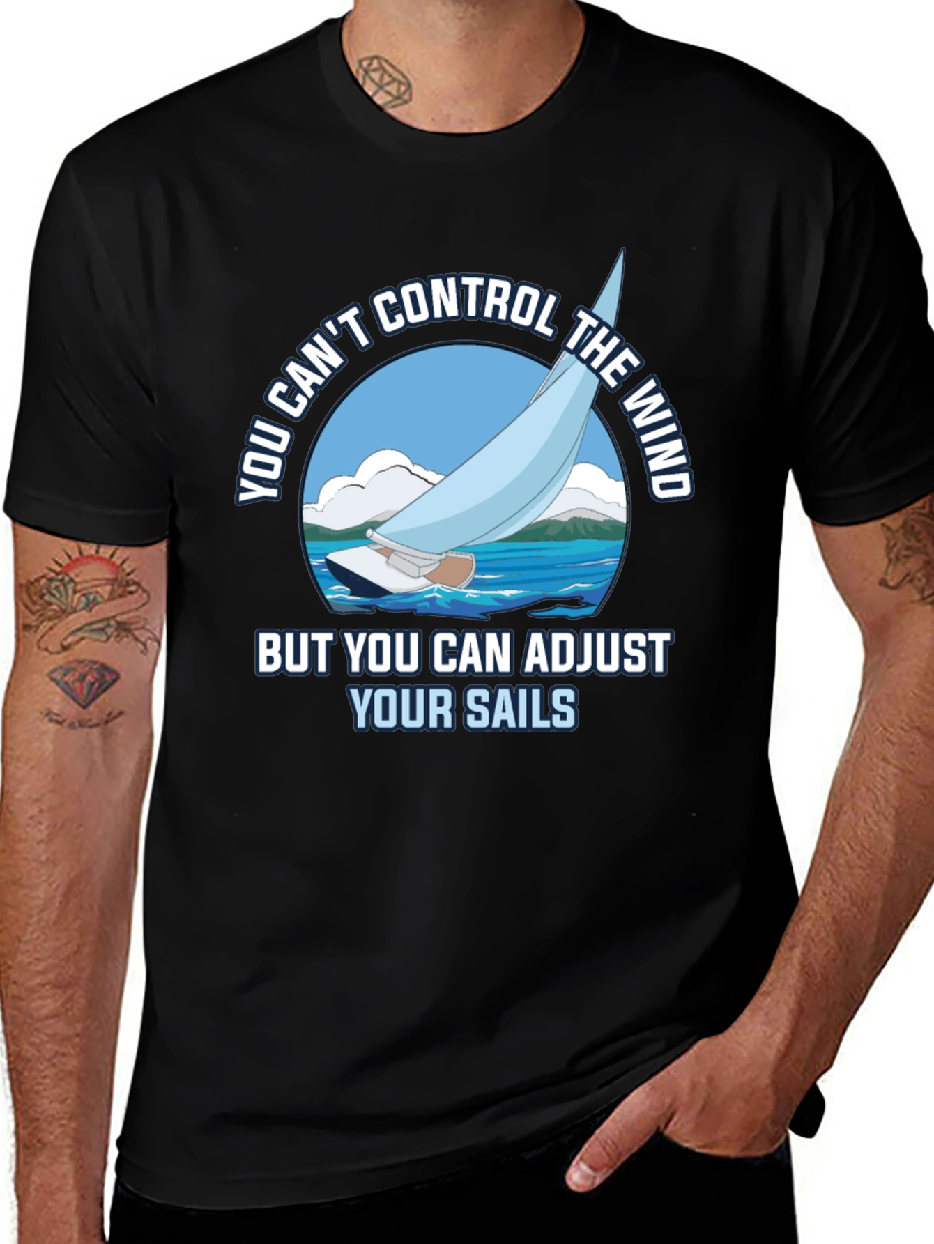 Sailing T-Shirt - Adjust Your Sails Graphic Tee