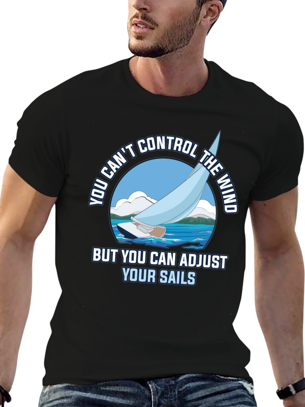 Sailing T-Shirt - Adjust Your Sails Graphic Tee