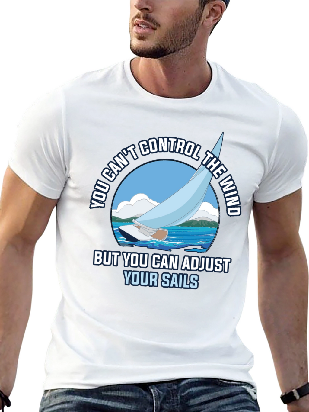 Sailing T-Shirt - Adjust Your Sails Graphic Tee