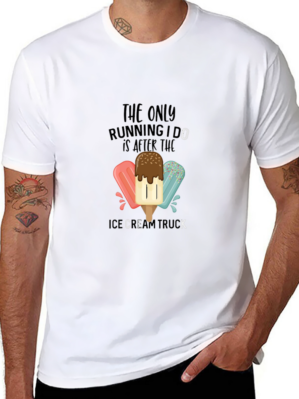 Ice Cream Truck T-Shirt - Funny Running Tee