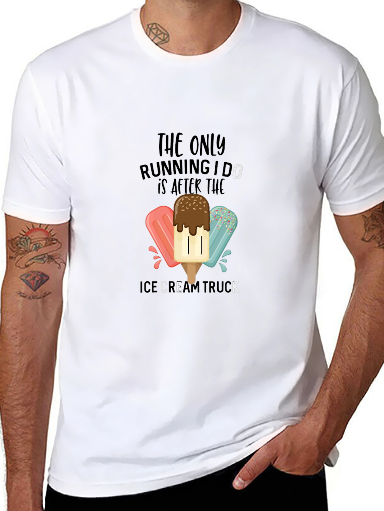 Ice Cream Truck T-Shirt - Funny Running Tee
