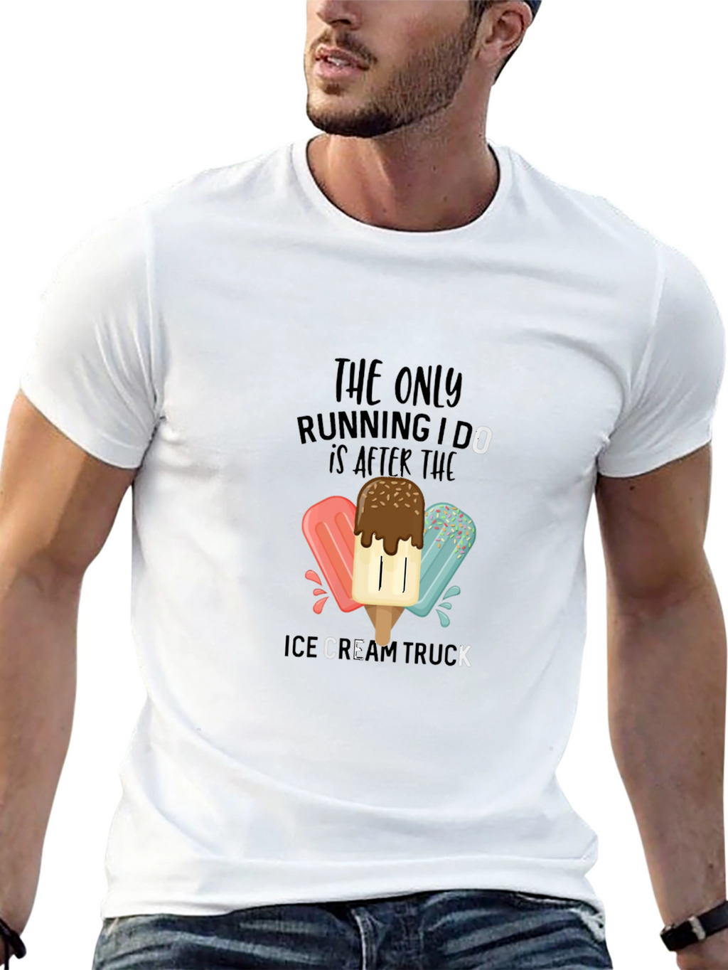 Ice Cream Truck T-Shirt - Funny Running Tee
