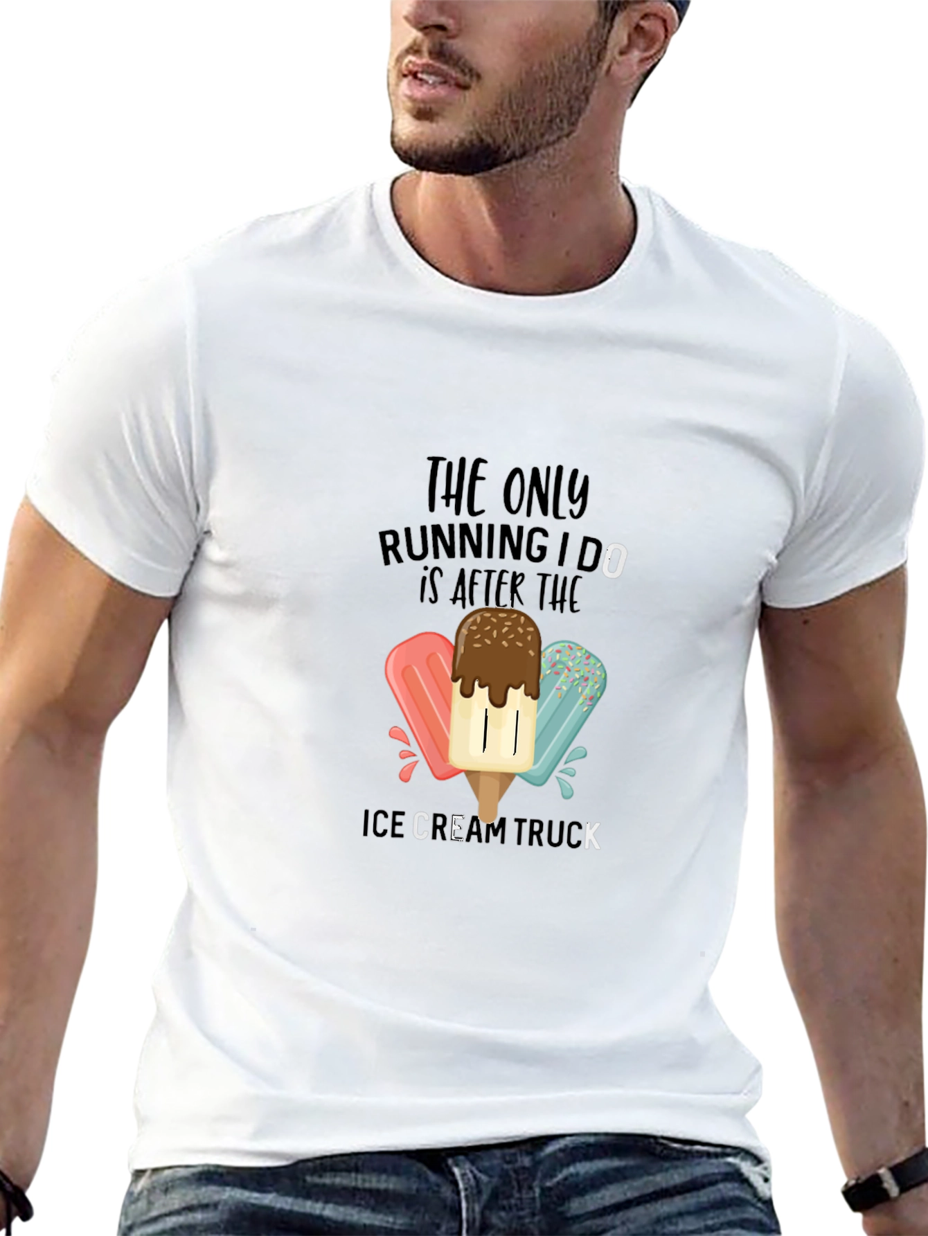 Ice Cream Truck T-Shirt - Funny Running Tee