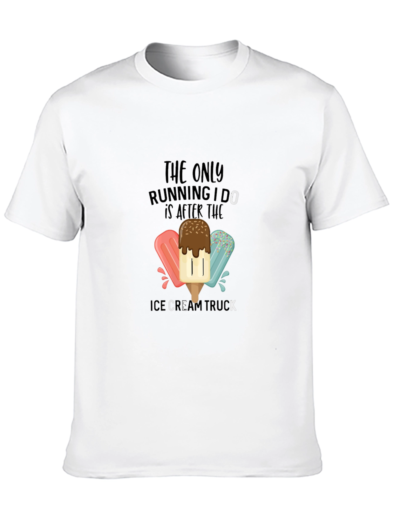 Ice Cream Truck T-Shirt - Funny Running Tee