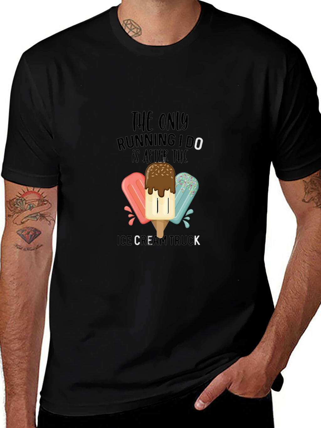 Ice Cream Truck T-Shirt - Funny Running Tee