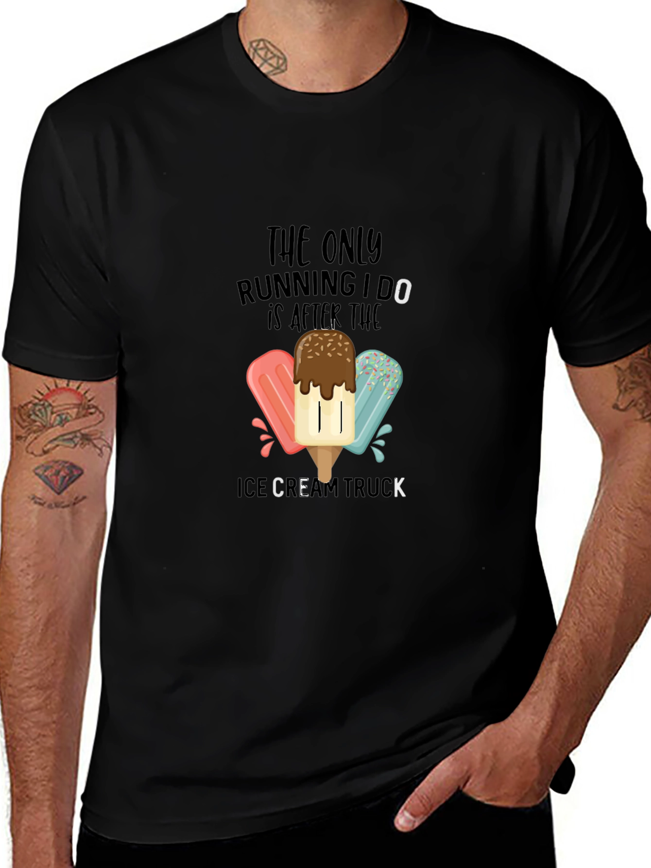 Ice Cream Truck T-Shirt - Funny Running Tee