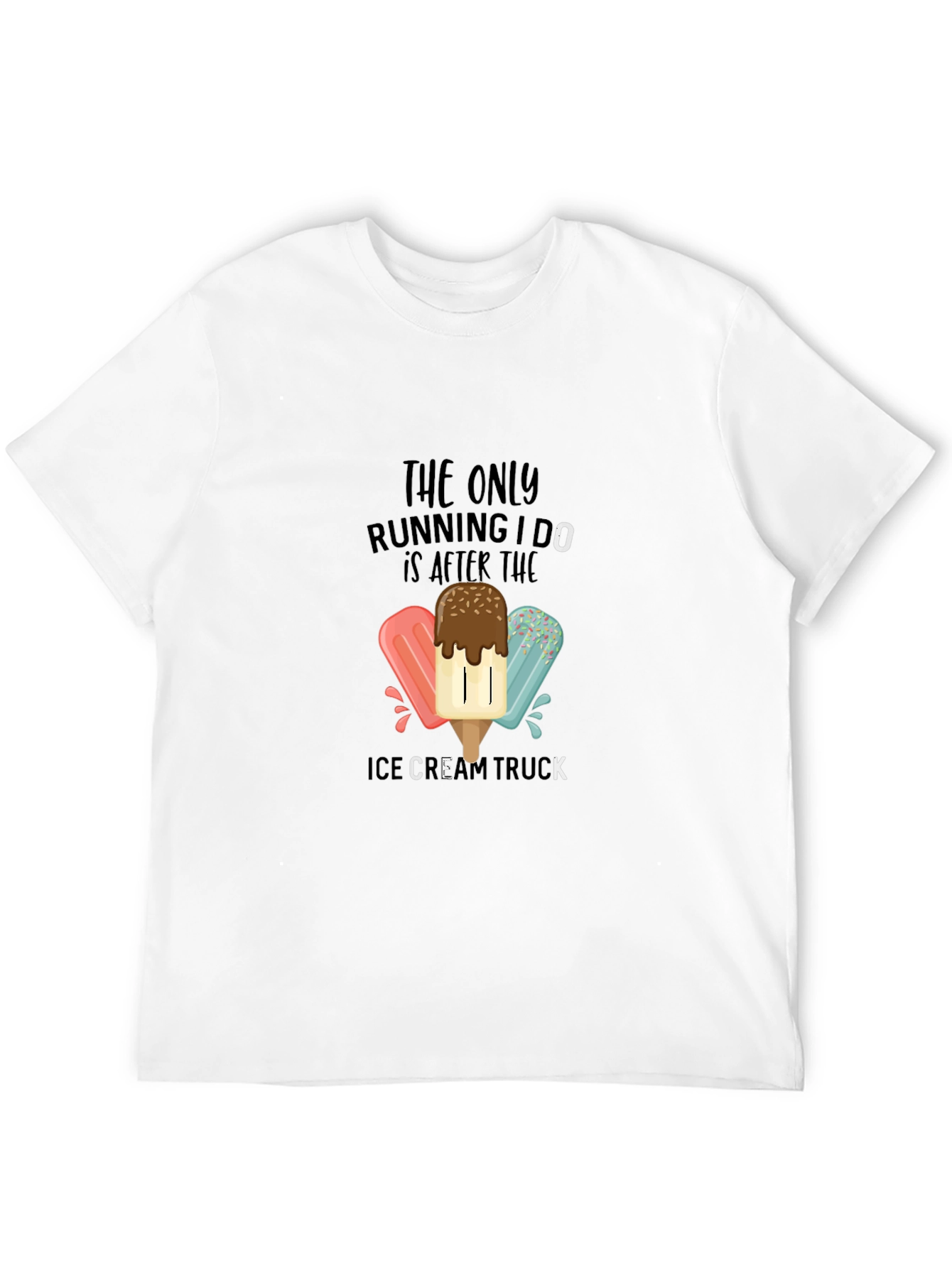 Ice Cream Truck T-Shirt - Funny Running Tee
