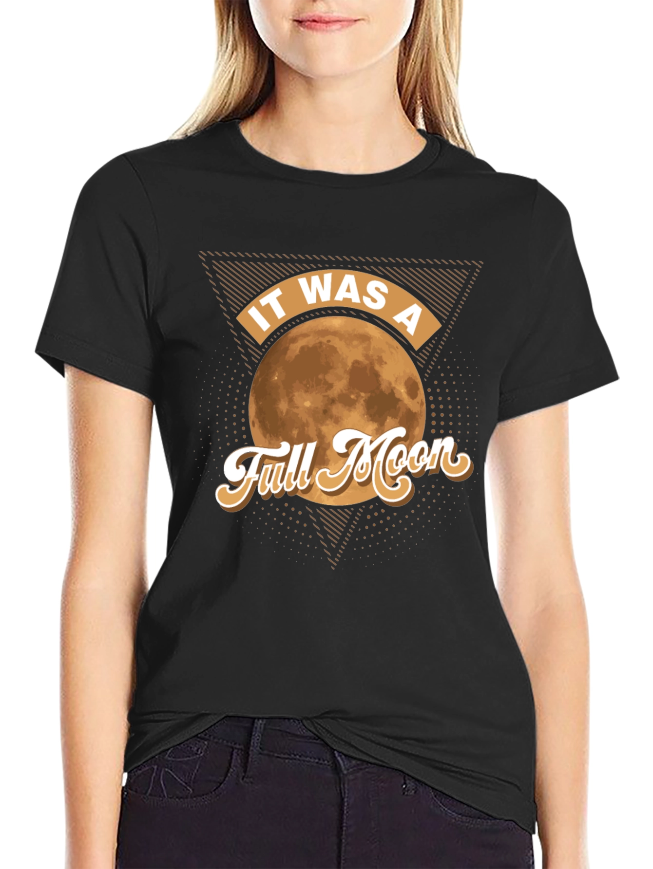 Full Moon Graphic Tee - Retro Style