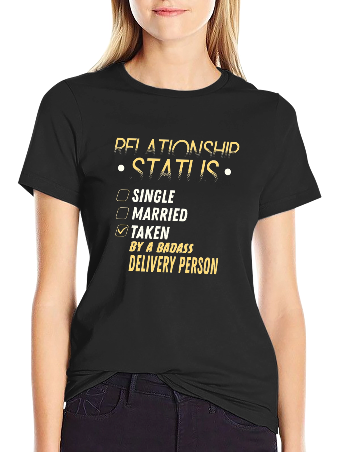 Funny Relationship Status Delivery Person T-Shirt