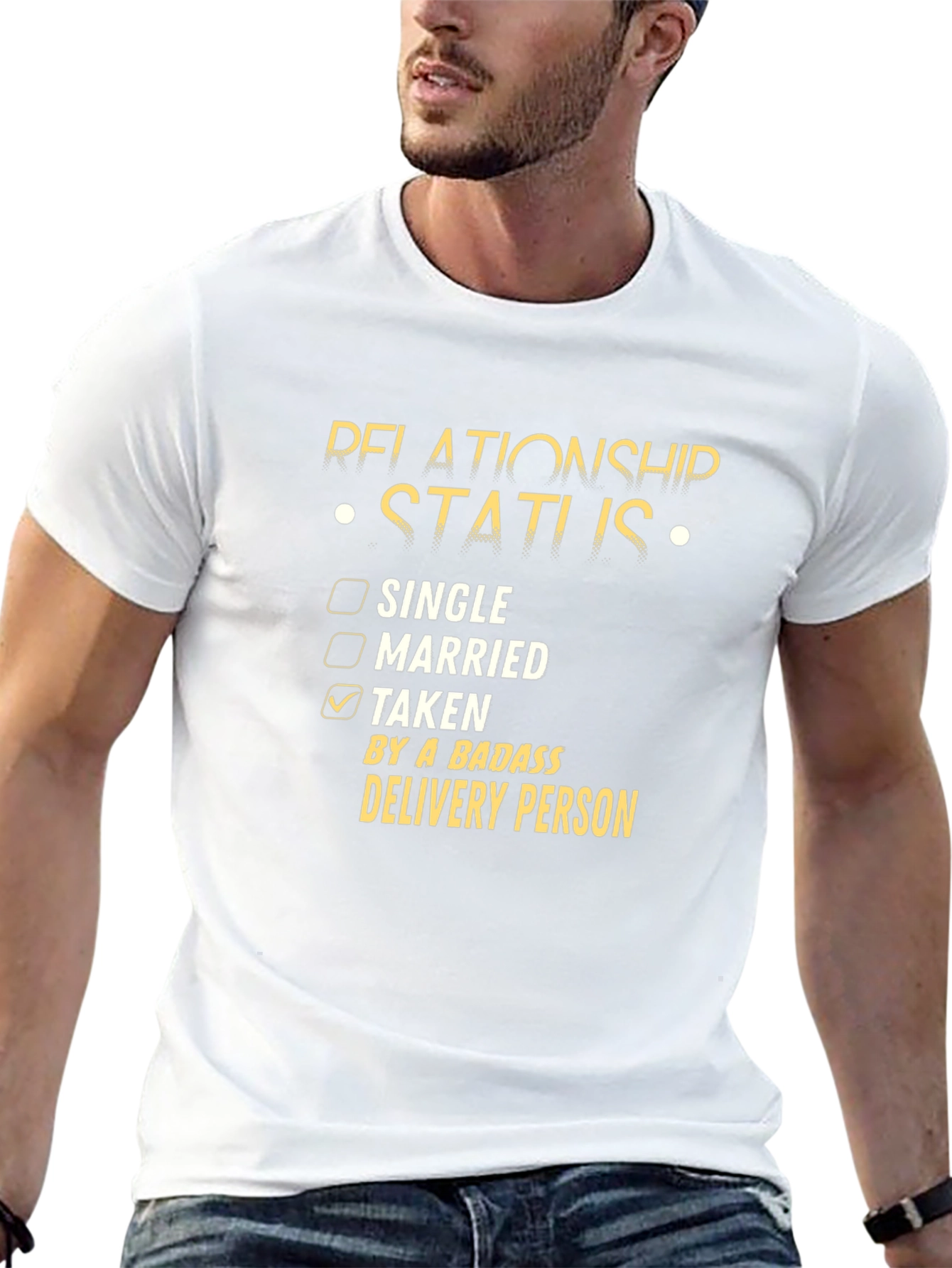 Funny Relationship Status Delivery Person T-Shirt