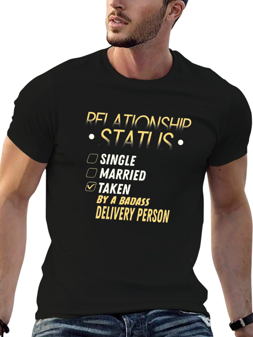 Funny Relationship Status Delivery Person T-Shirt
