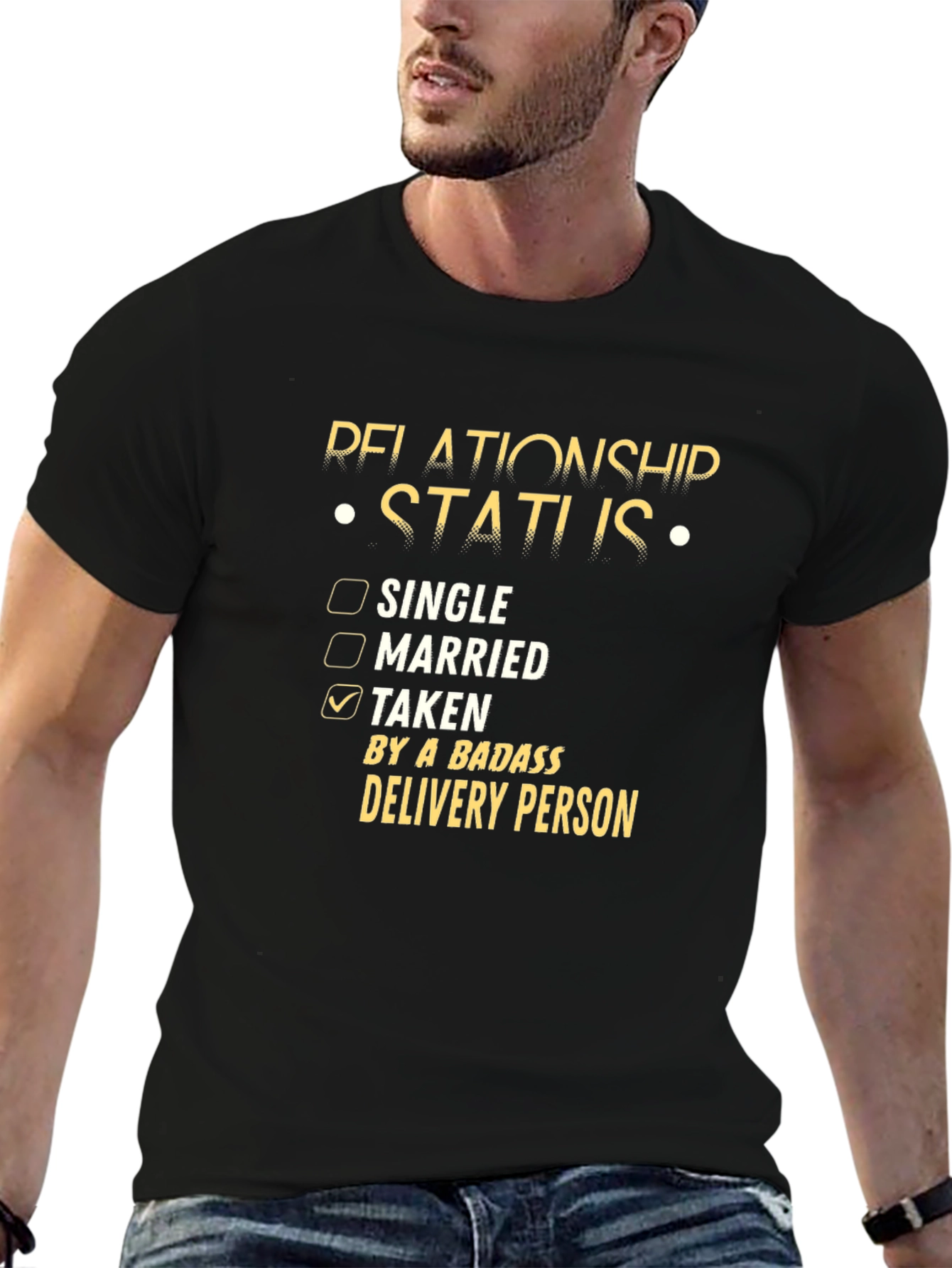 Funny Relationship Status Delivery Person T-Shirt