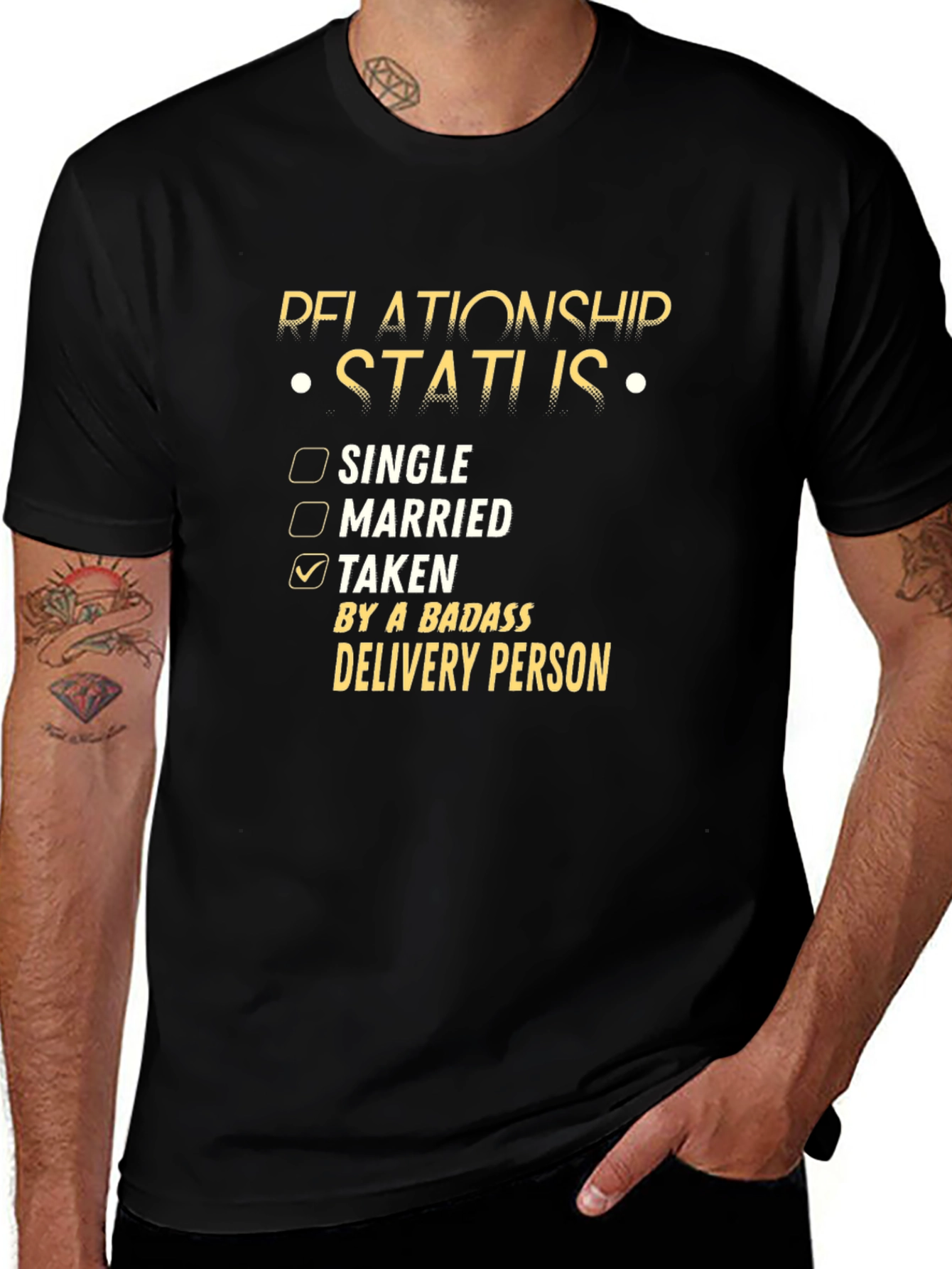 Funny Relationship Status Delivery Person T-Shirt