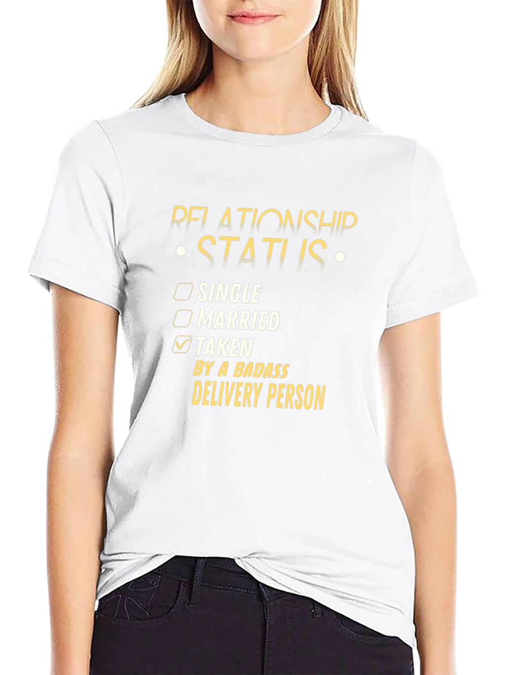 Funny Relationship Status Delivery Person T-Shirt