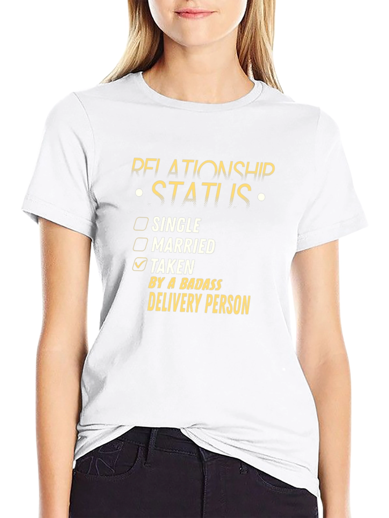 Funny Relationship Status Delivery Person T-Shirt