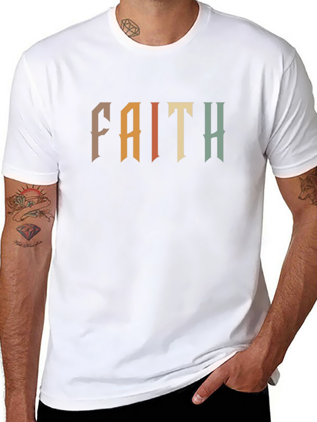 Faith Graphic Tee - Retro Design