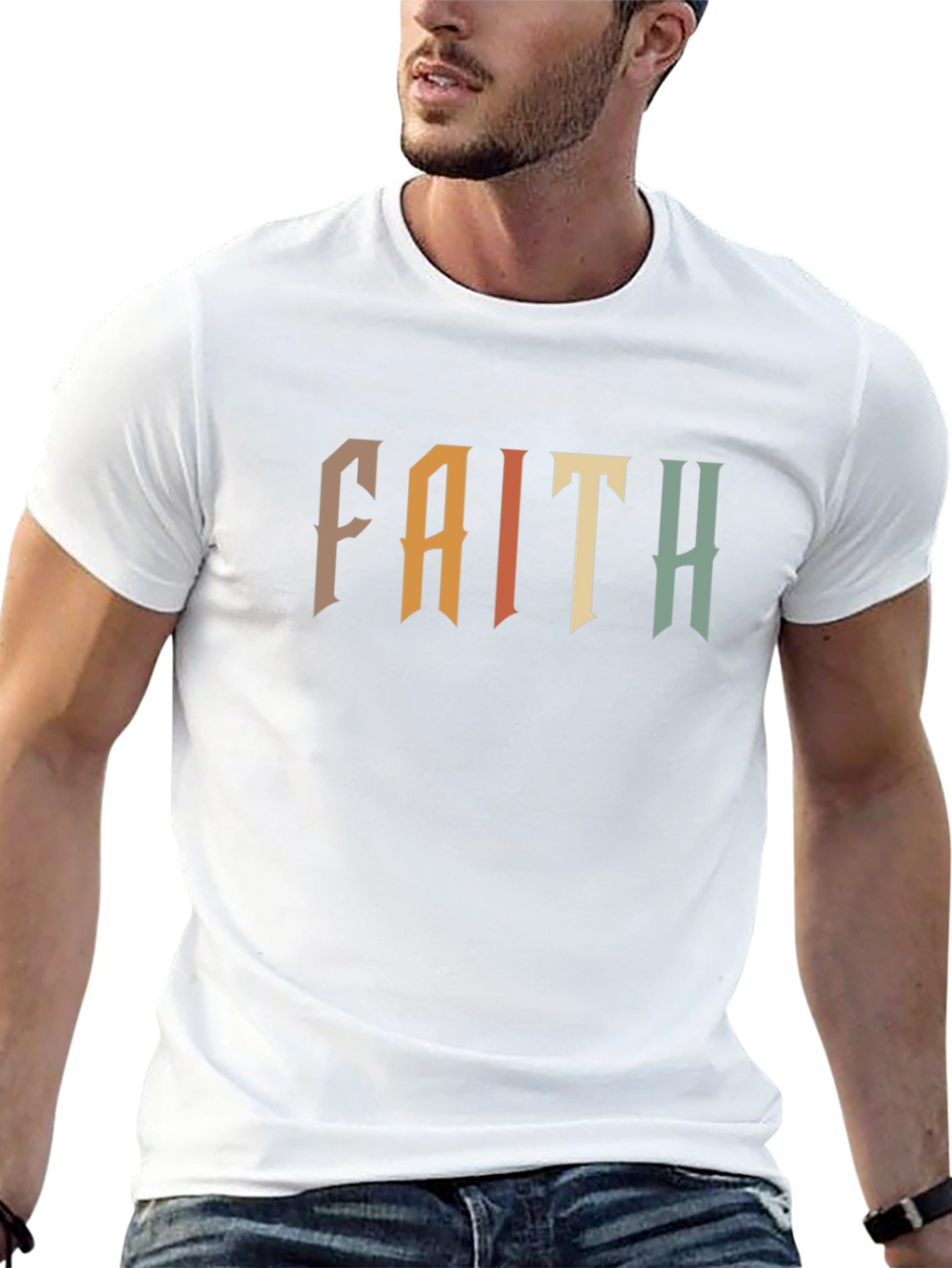 Faith Graphic Tee - Retro Design