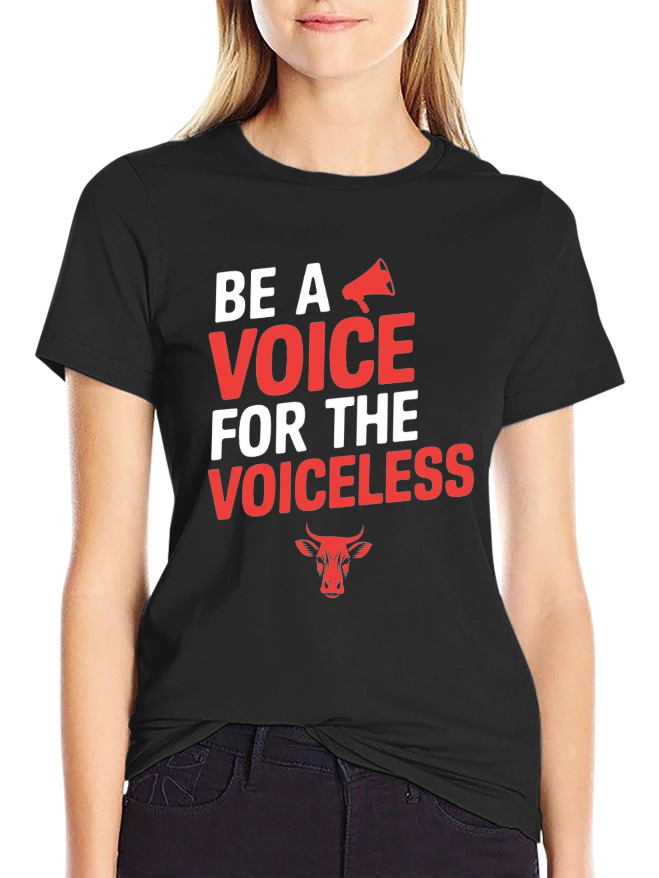 Voice for the Voiceless Graphic Tee - Vegan Animal Rights