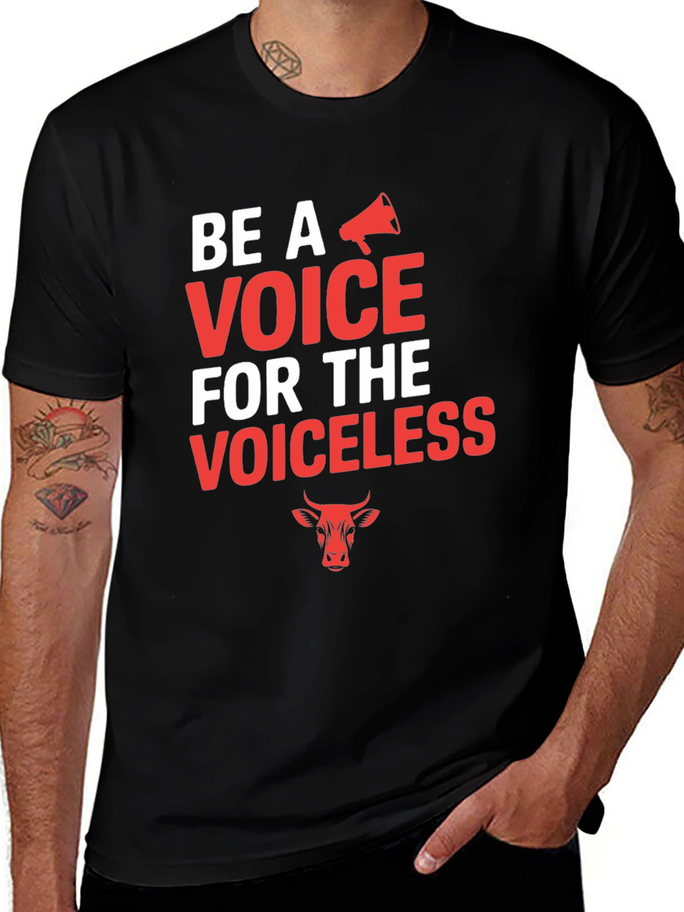 Voice for the Voiceless Graphic Tee - Vegan Animal Rights