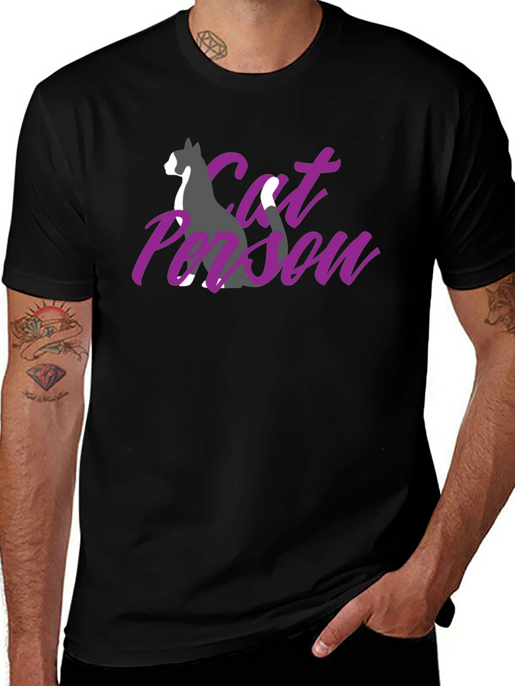 Cat Person Graphic T-Shirt