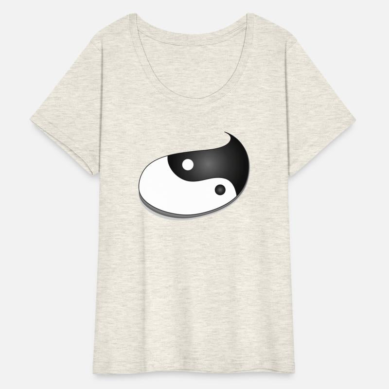 Yin and Yang as a lively teardrop shape