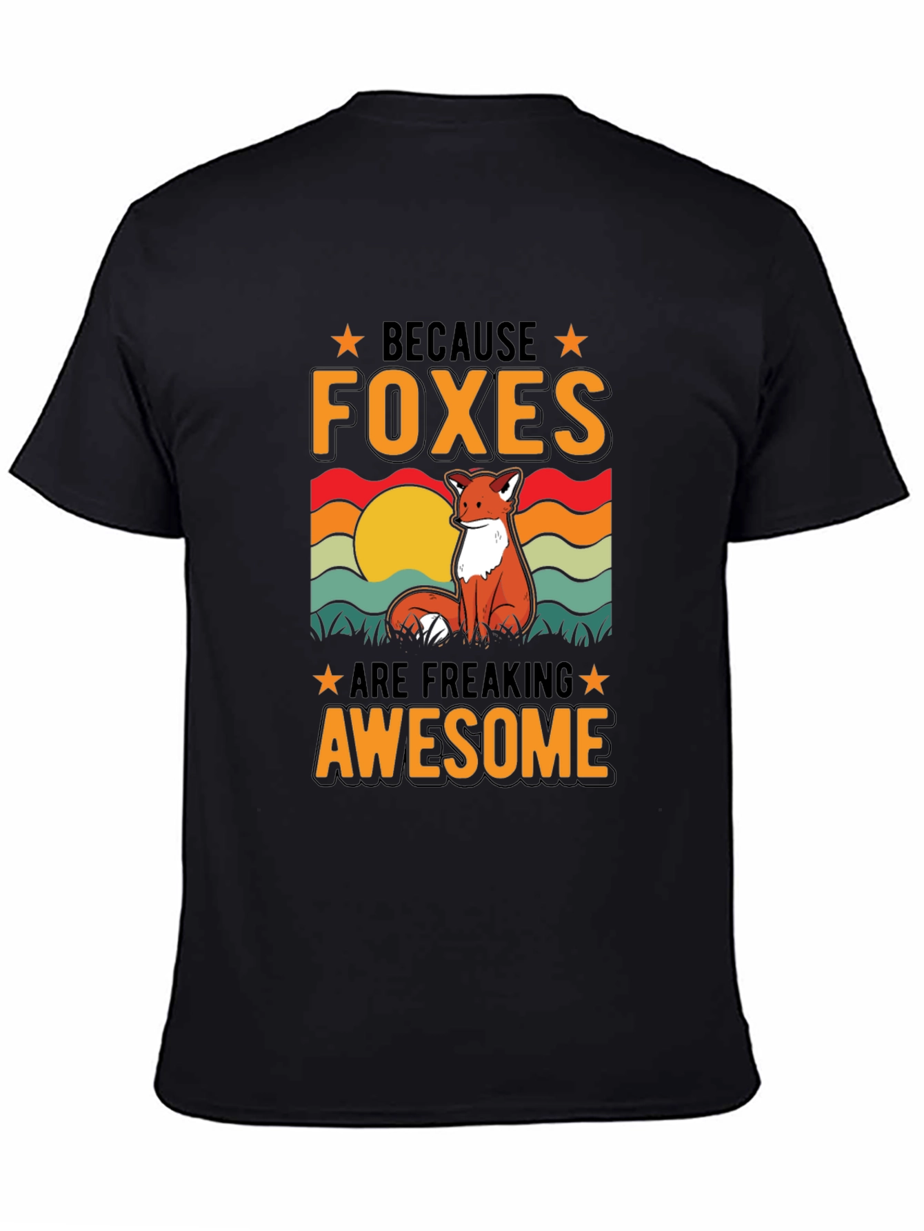 Foxes Are Awesome T-Shirt - Unique Graphic Tee