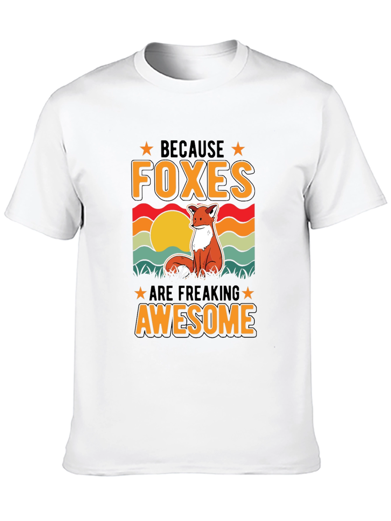 Foxes Are Awesome T-Shirt - Unique Graphic Tee