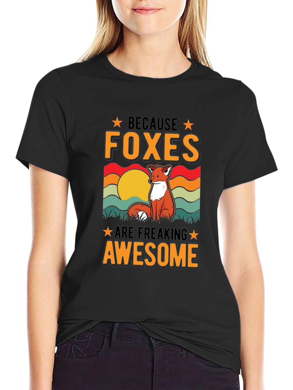 Foxes Are Awesome T-Shirt - Unique Graphic Tee