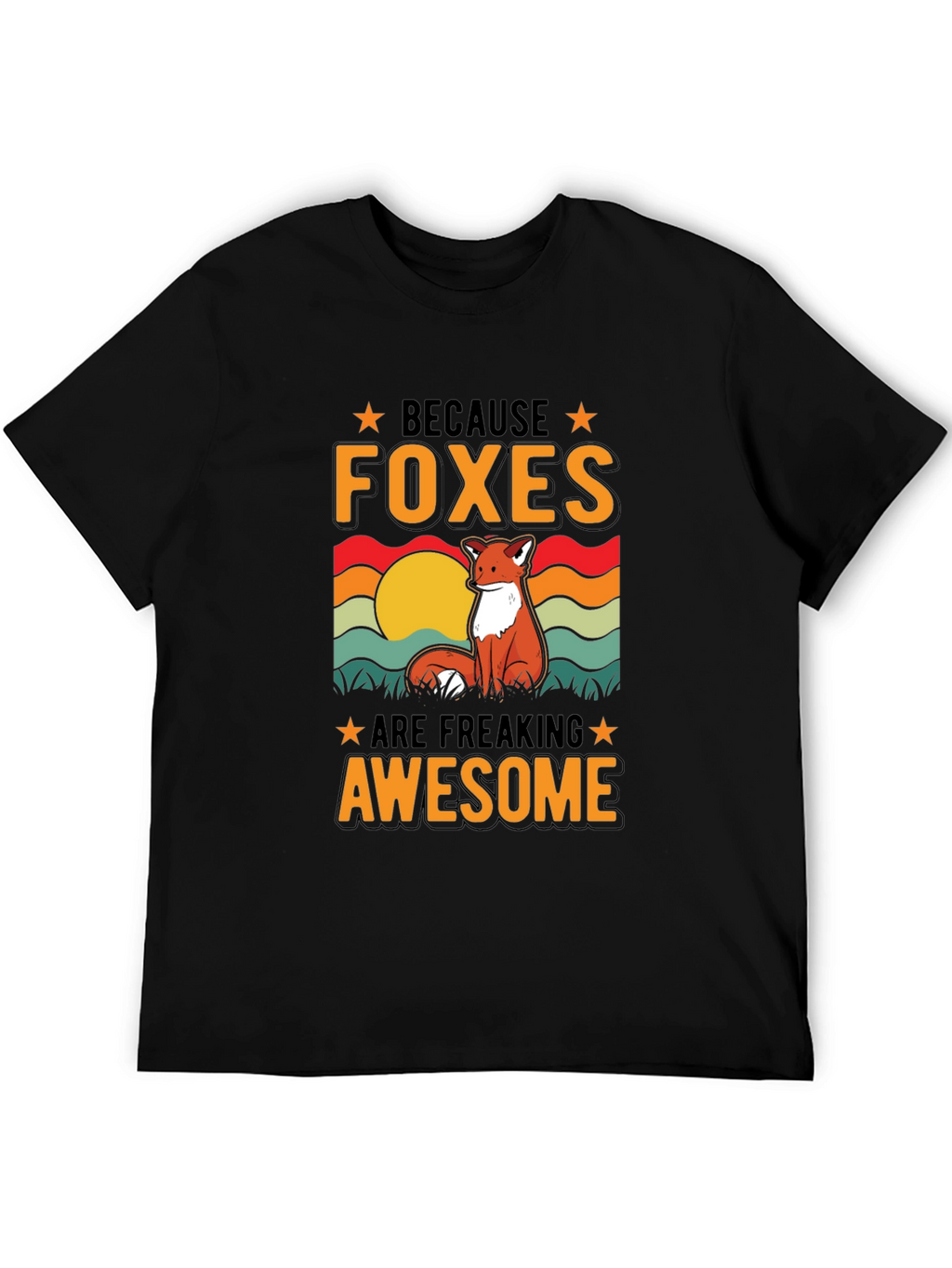 Foxes Are Awesome T-Shirt - Unique Graphic Tee