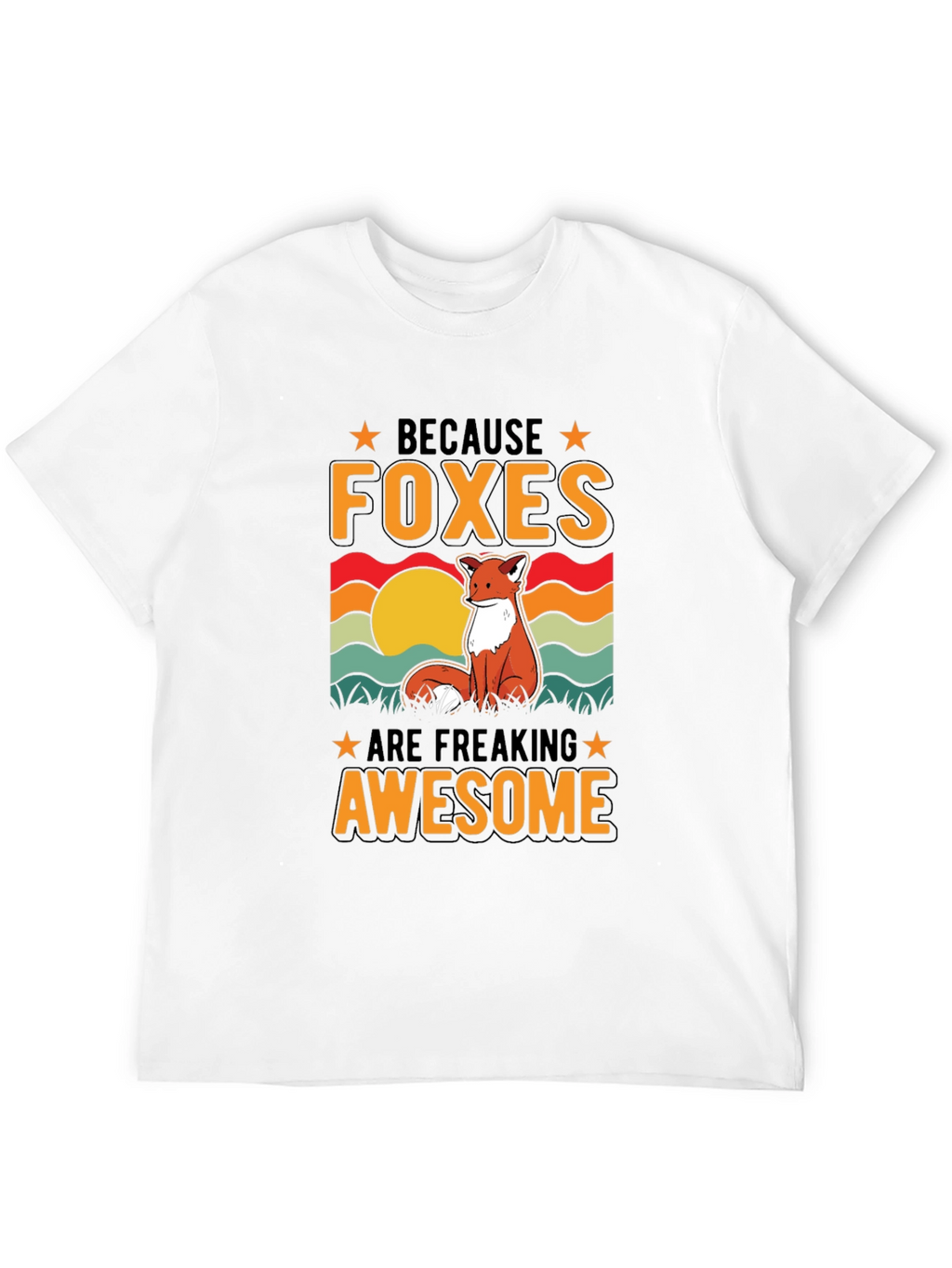 Foxes Are Awesome T-Shirt - Unique Graphic Tee