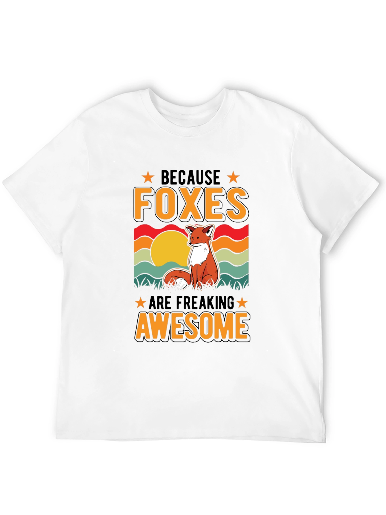Foxes Are Awesome T-Shirt - Unique Graphic Tee