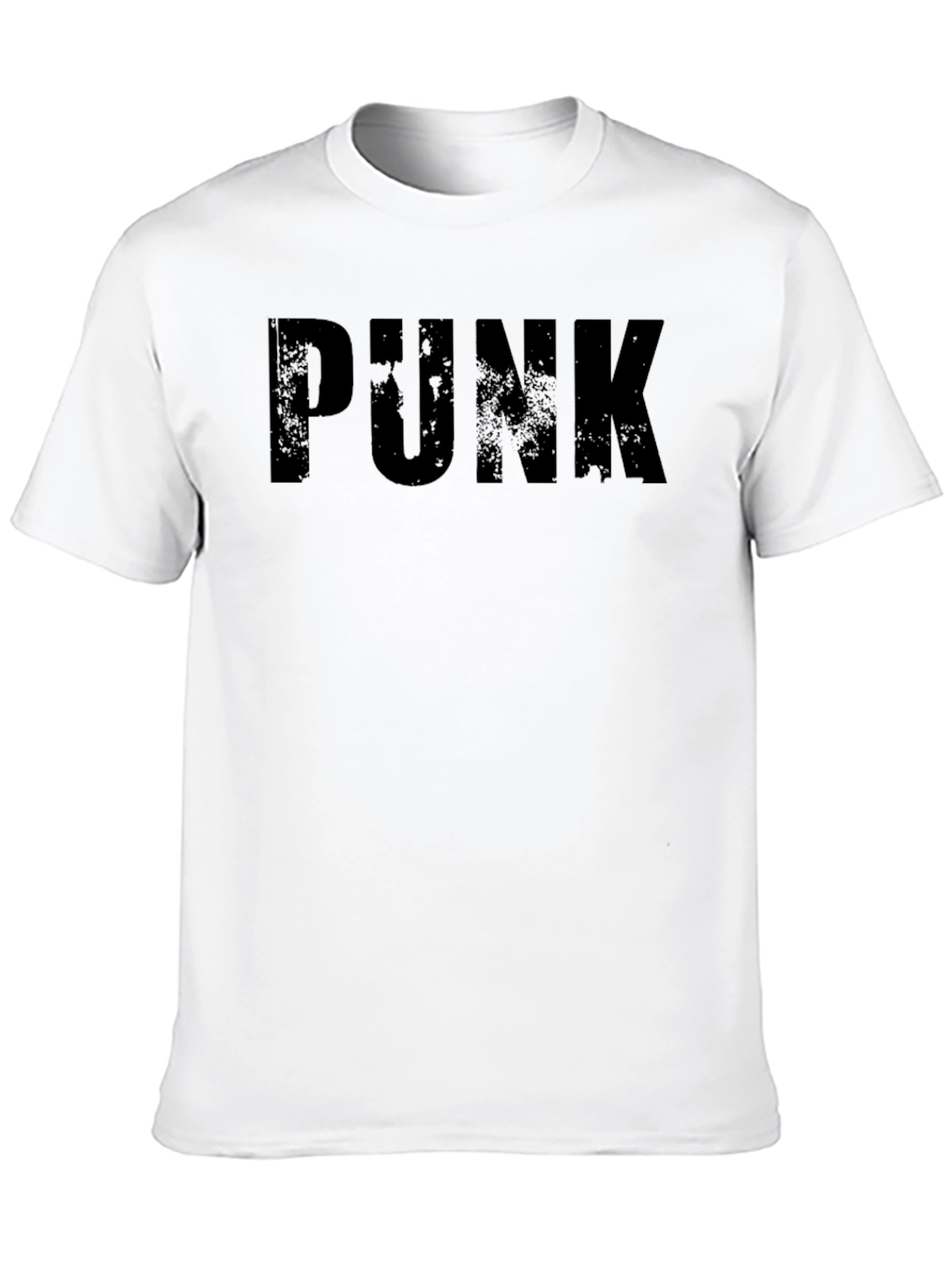 Black PUNK Graphic Tee - Edgy Style
