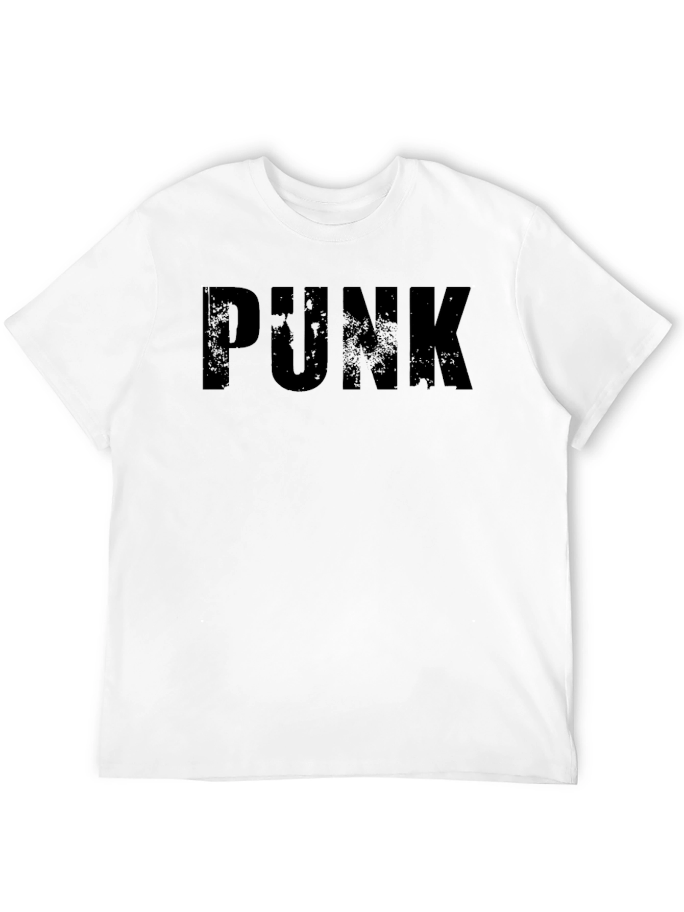 Black PUNK Graphic Tee - Edgy Style