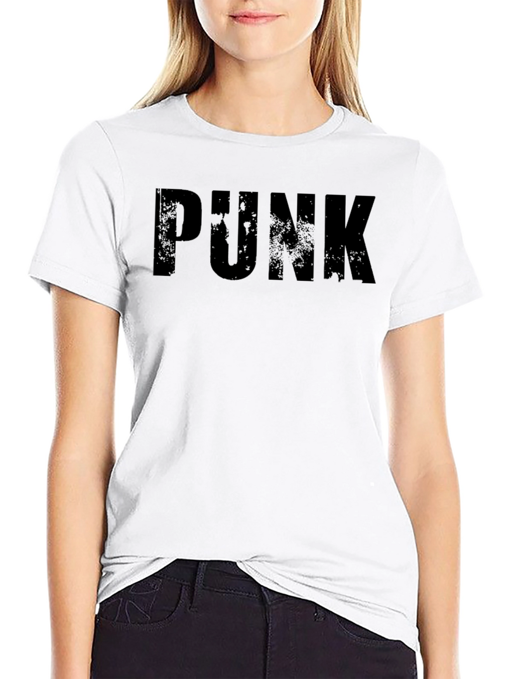 Black PUNK Graphic Tee - Edgy Style