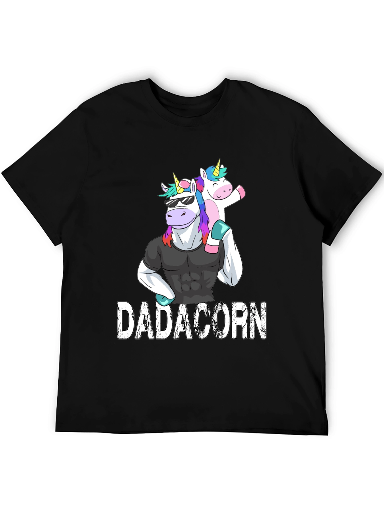 Dadacorn T-Shirt - Strong Unicorn Dad Tee