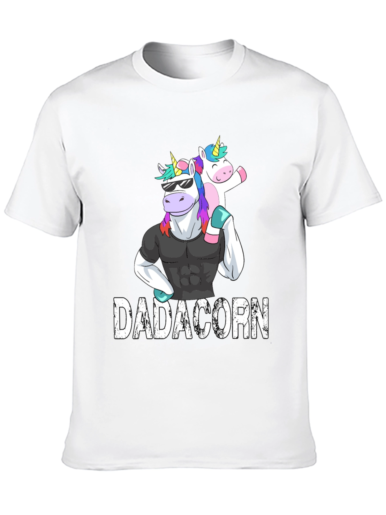Dadacorn T-Shirt - Strong Unicorn Dad Tee