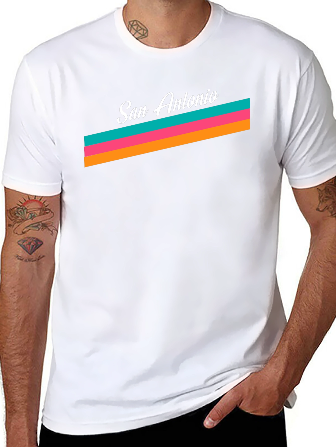 San Antonio Stripes Graphic T-Shirt