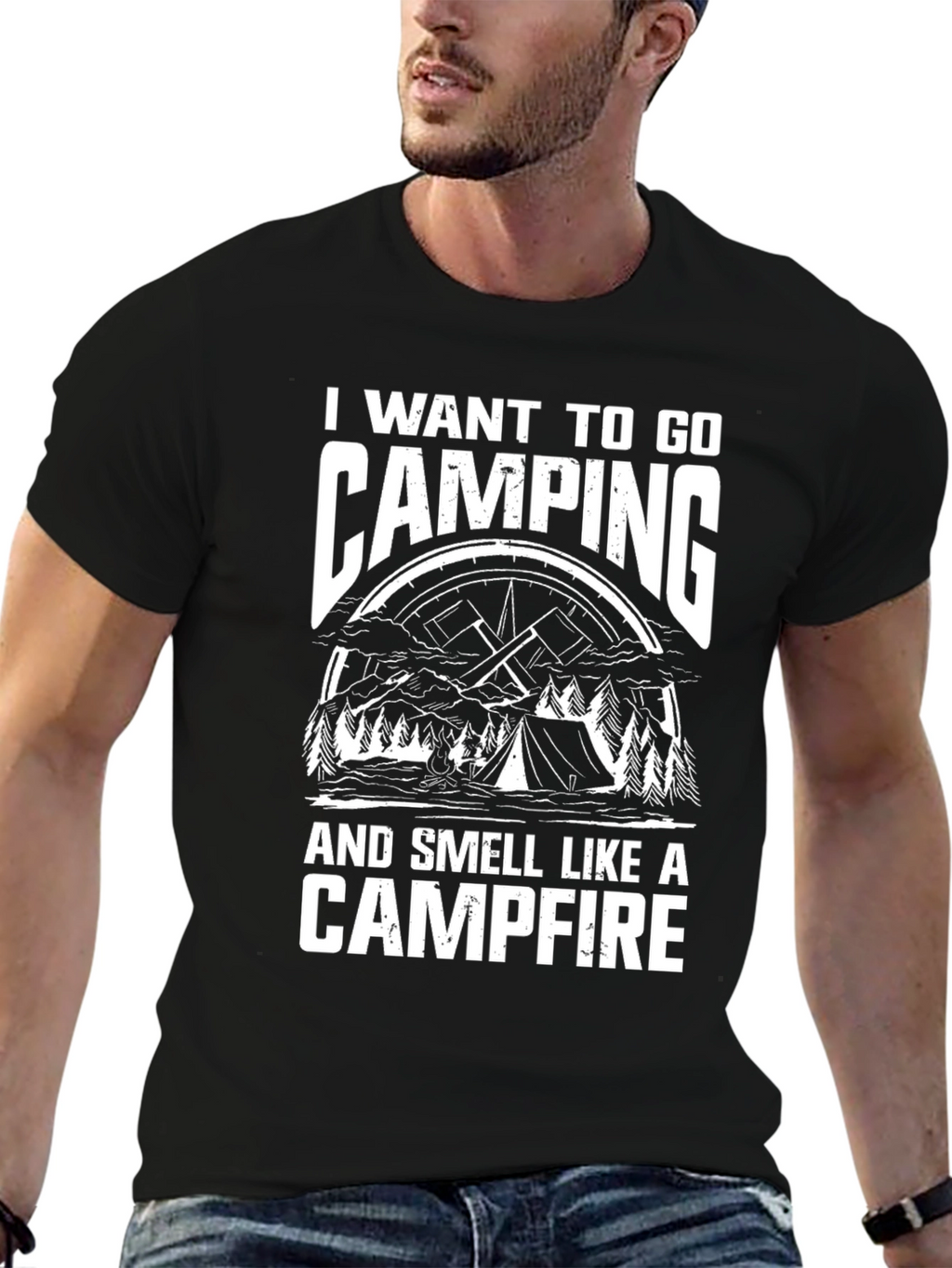 Camping Campfire Graphic Tee